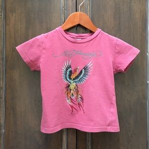 Ed Hardy Firebird Phoenix Girls T-shirt 4